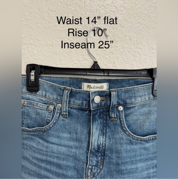 Madewell Cali Demi-Boot Jeans in Fleetwood Wash- Raw Hem-Size 27” - Picture 4 of 7